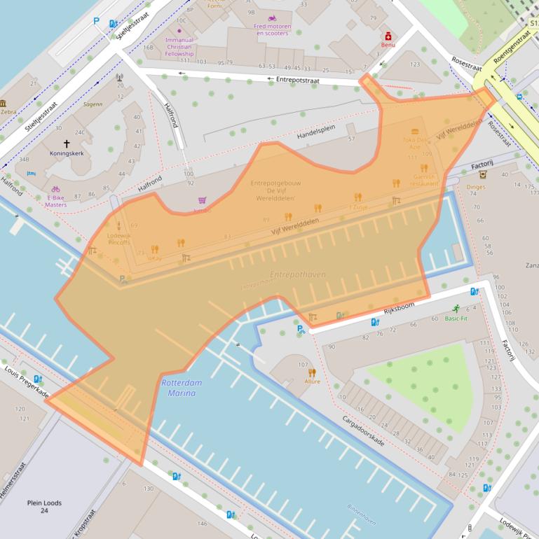 Kaart van postcodegebied 3071PS.