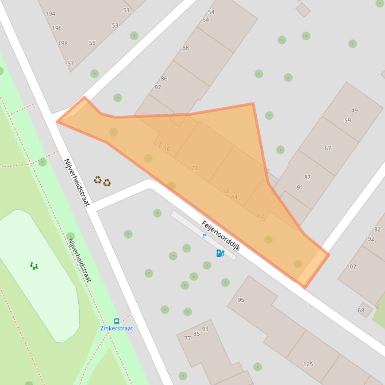 Kaart van postcodegebied 3071RE.