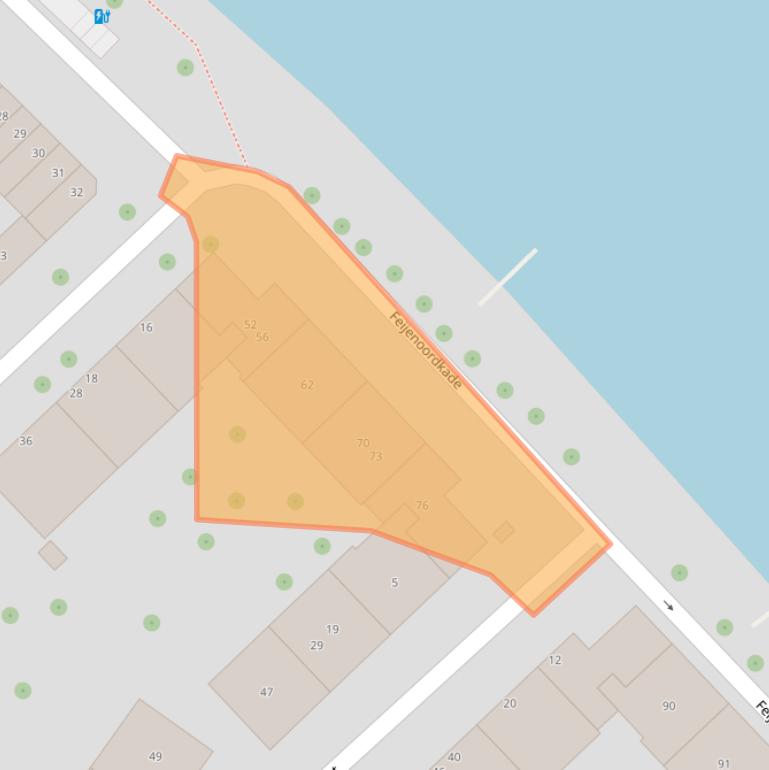 Kaart van postcodegebied 3071RM.