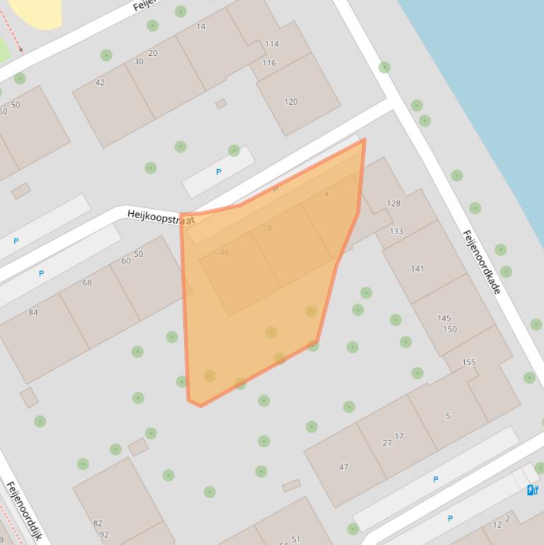 Kaart van postcodegebied 3071RP.