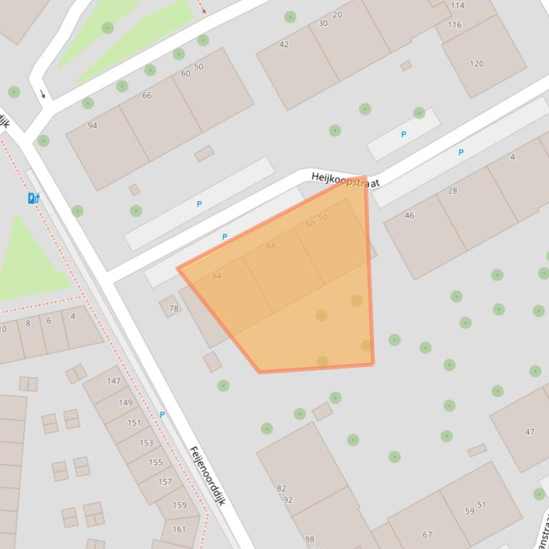 Kaart van postcodegebied 3071RR.