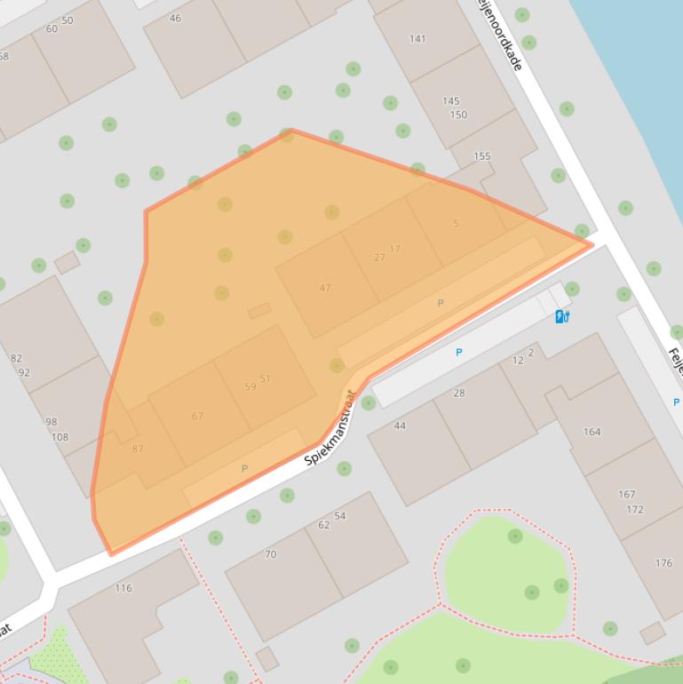 Kaart van postcodegebied 3071RS.