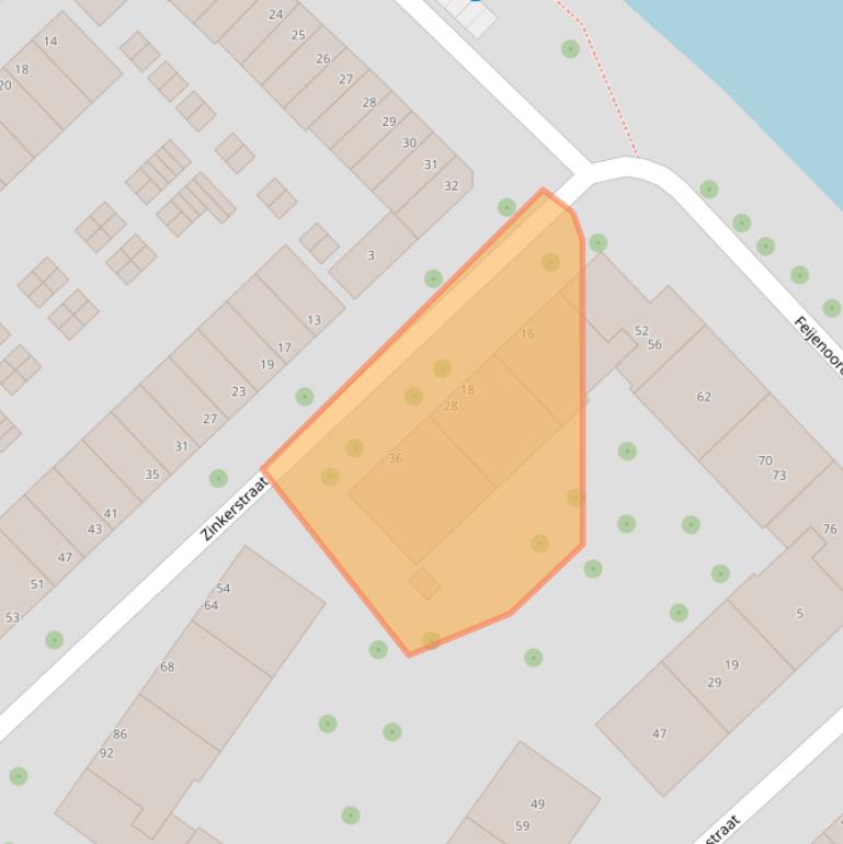 Kaart van postcodegebied 3071RV.