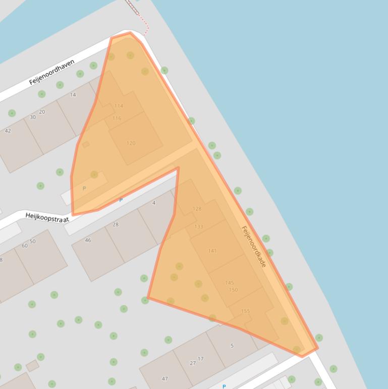 Kaart van postcodegebied 3071RX.