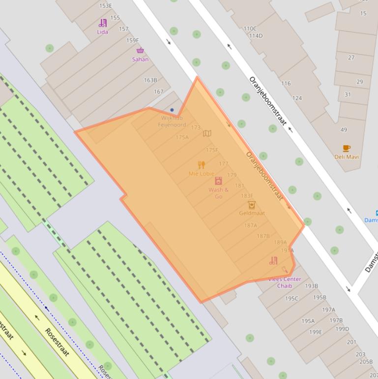 Kaart van postcodegebied 3071SH.
