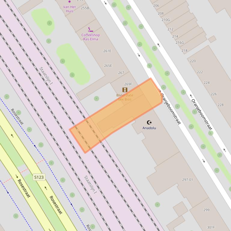 Kaart van postcodegebied 3071SN.