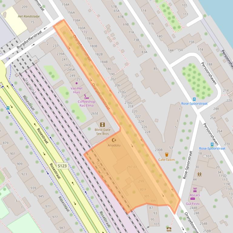 Kaart van postcodegebied 3071SP.