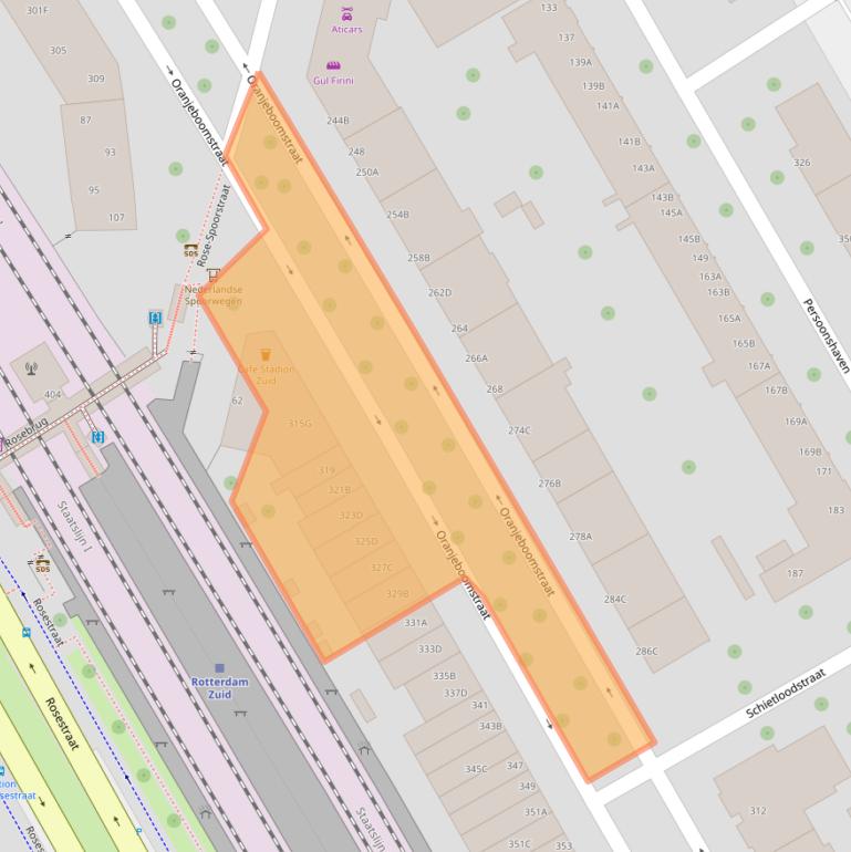 Kaart van postcodegebied 3071SR.