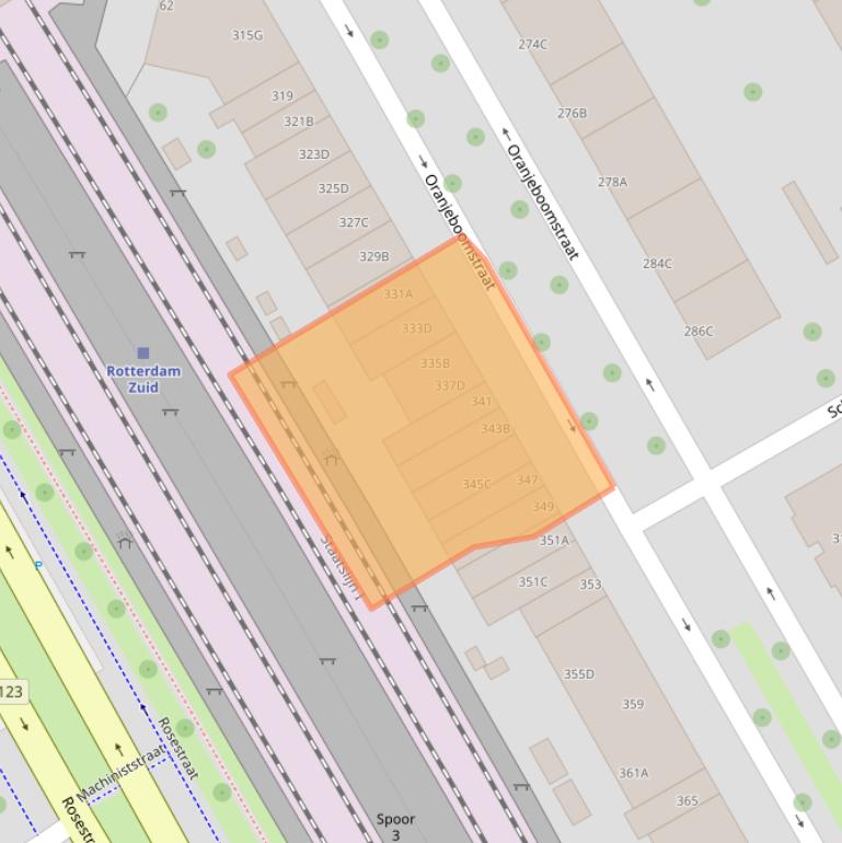 Kaart van postcodegebied 3071ST.