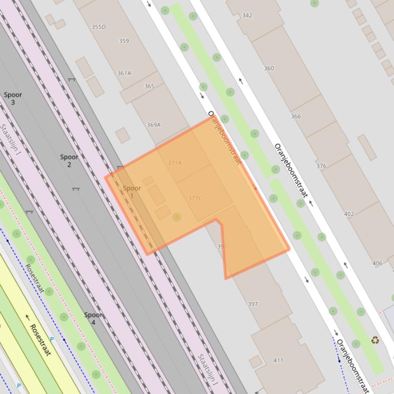 Kaart van postcodegebied 3071SW.