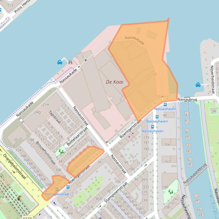 Kaart van postcodegebied 3071TA.