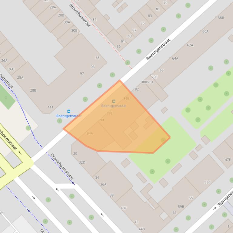 Kaart van postcodegebied 3071TG.