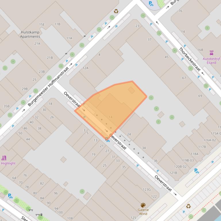 Kaart van postcodegebied 3071VJ.