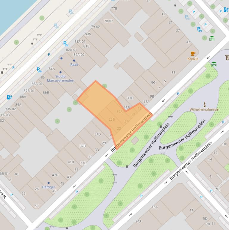 Kaart van postcodegebied 3071XB.