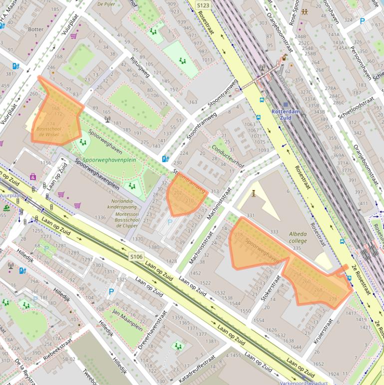 Kaart van postcodegebied 3071ZG.