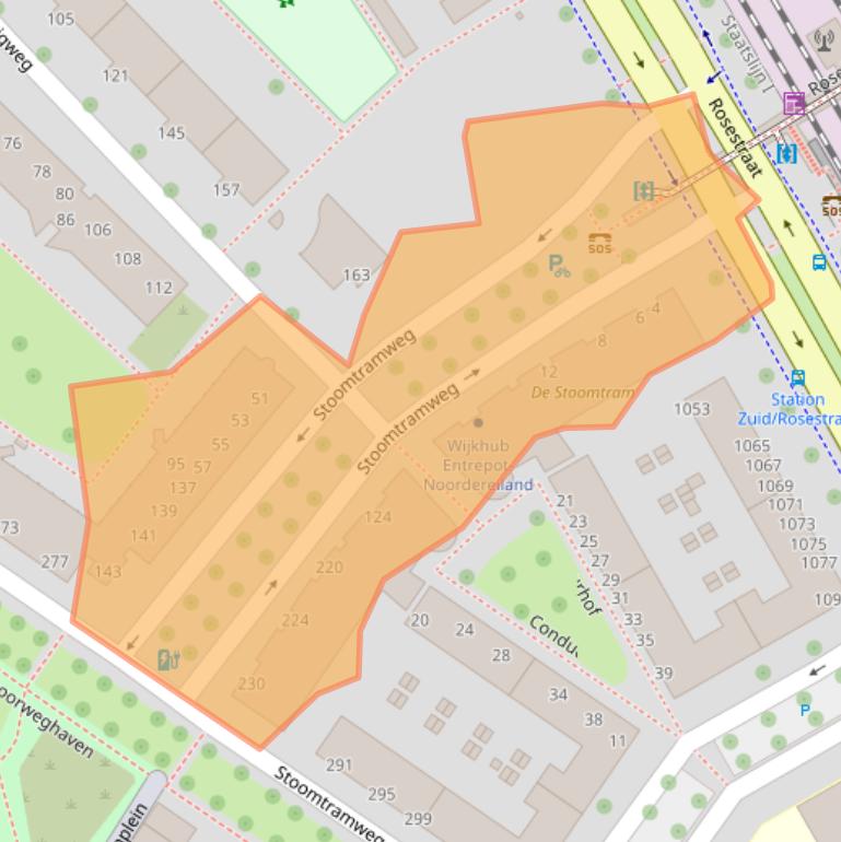 Kaart van postcodegebied 3071ZH.