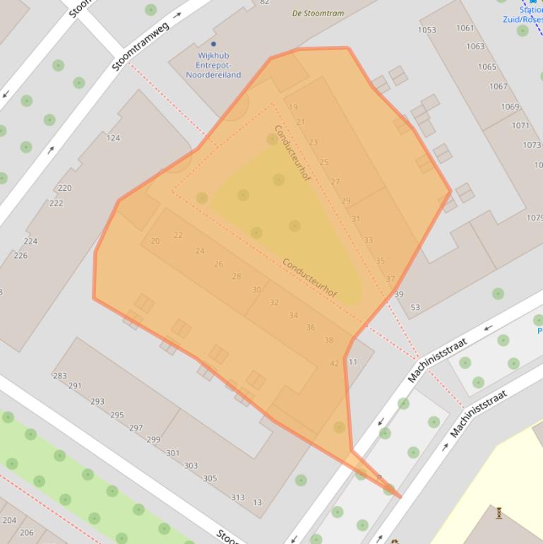 Kaart van postcodegebied 3071ZK.