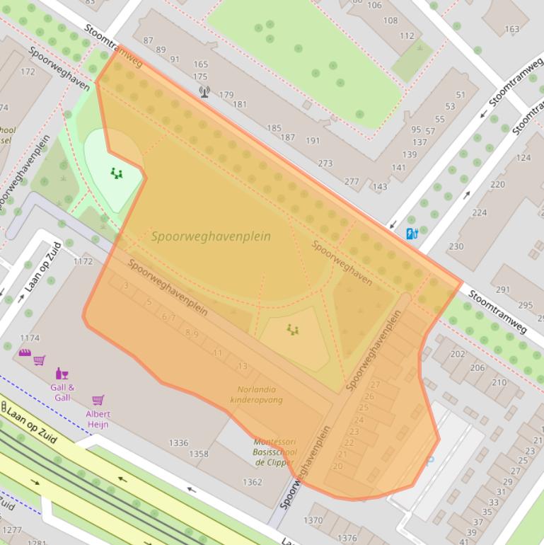 Kaart van postcodegebied 3071ZL.