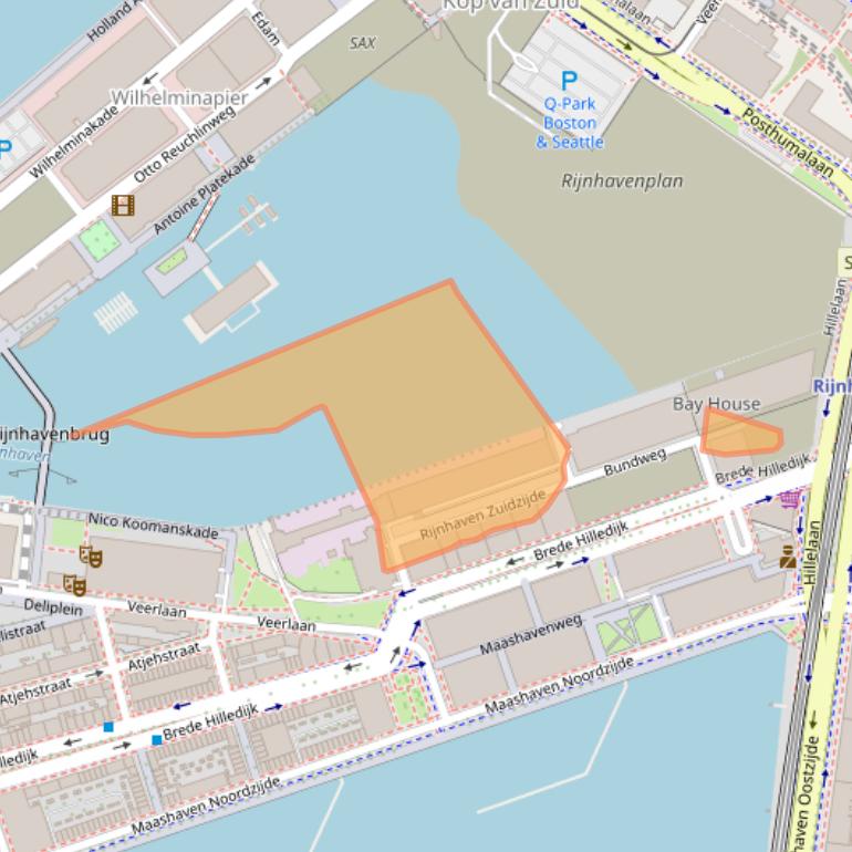 Kaart van postcodegebied 3072AJ.