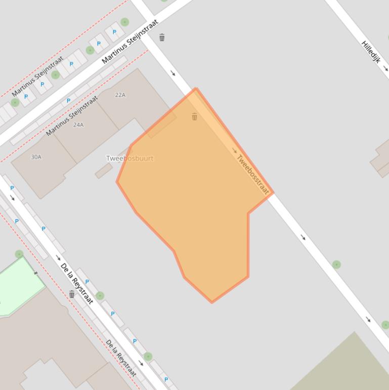 Kaart van postcodegebied 3072BM.