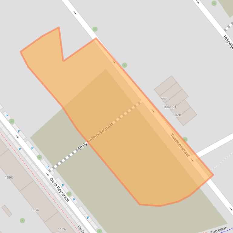 Kaart van postcodegebied 3072BP.