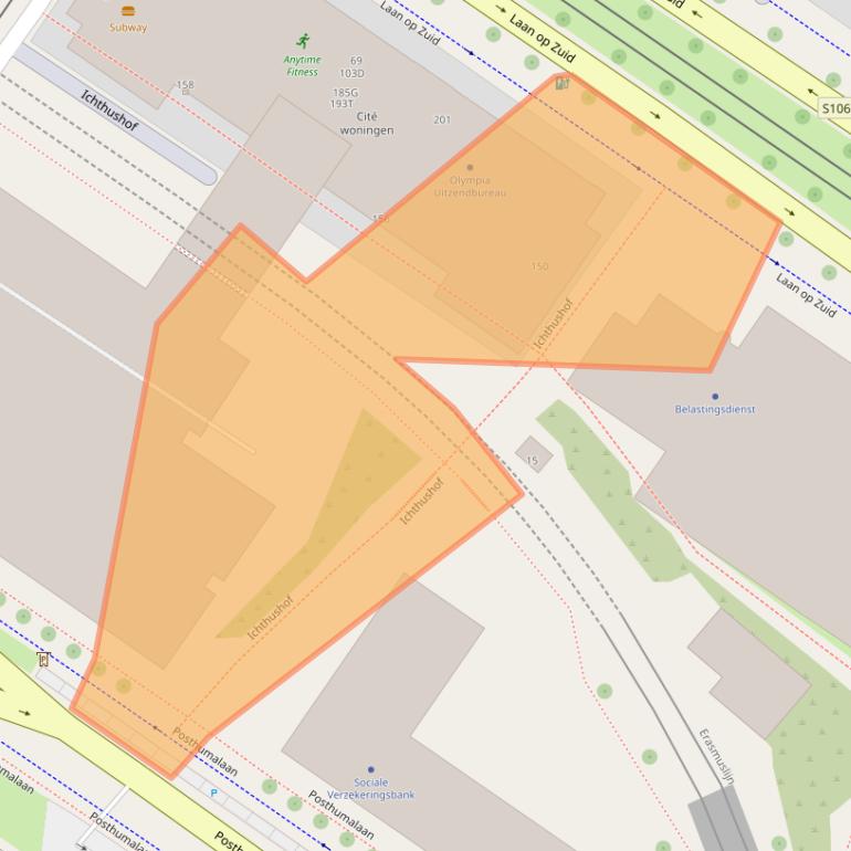 Kaart van postcodegebied 3072DG.