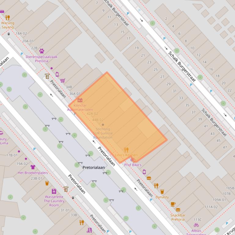 Kaart van postcodegebied 3072EP.