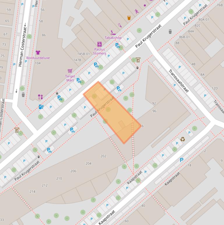 Kaart van postcodegebied 3072GR.