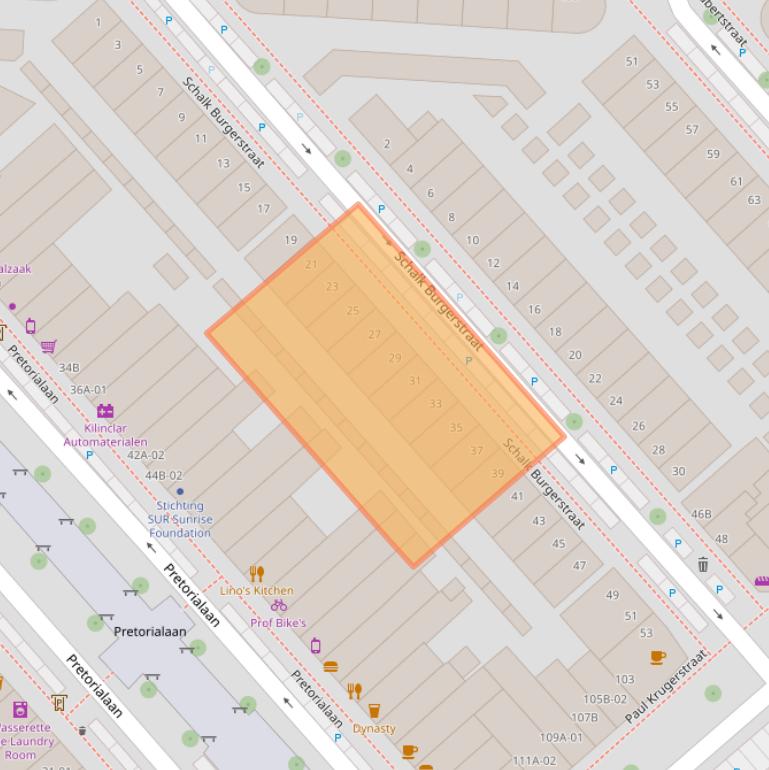 Kaart van postcodegebied 3072HV.