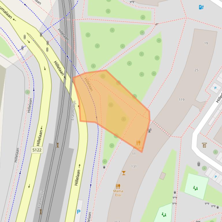 Kaart van postcodegebied 3072JA.