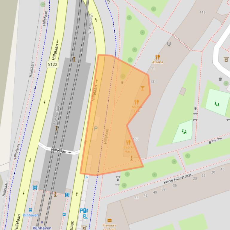 Kaart van postcodegebied 3072JC.