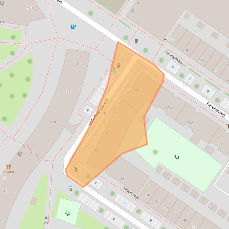 Kaart van postcodegebied 3072JH.