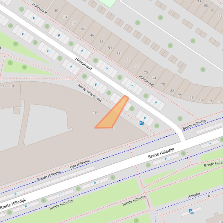 Kaart van postcodegebied 3072JL.