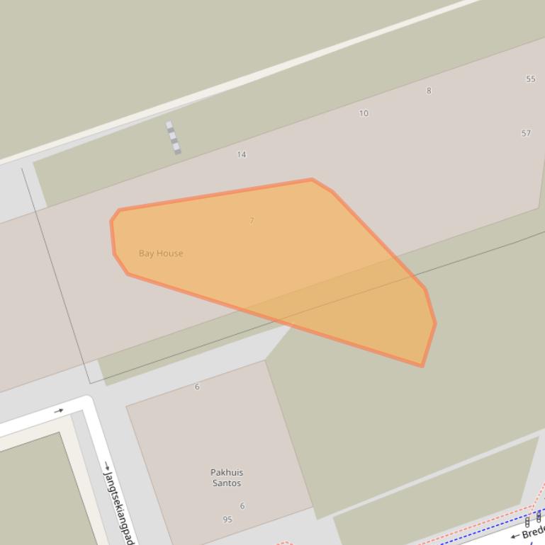 Kaart van postcodegebied 3072JW.