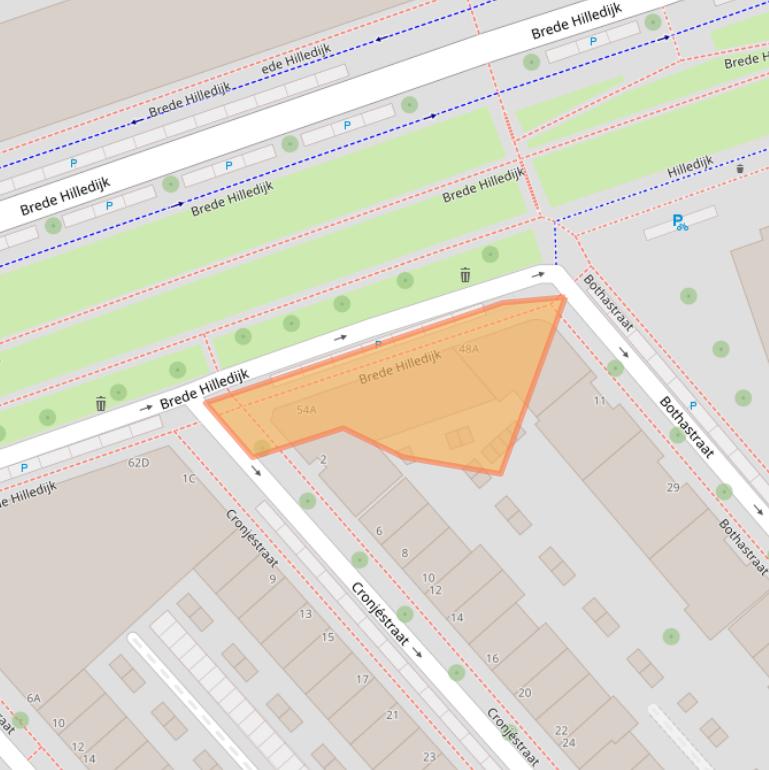 Kaart van postcodegebied 3072KH.