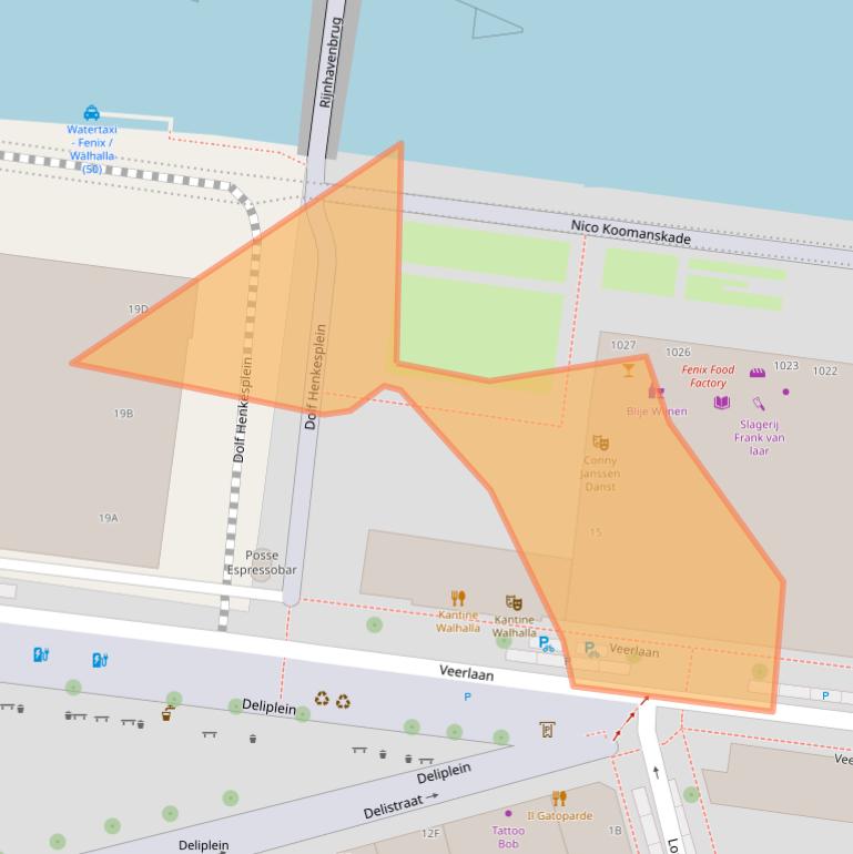 Kaart van postcodegebied 3072LN.