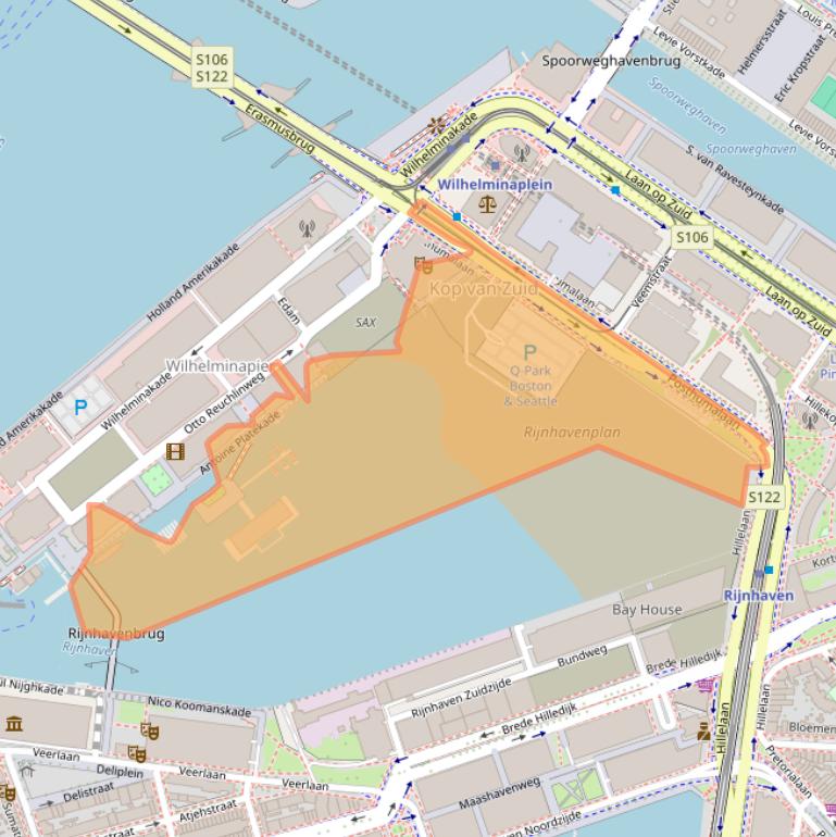 Kaart van postcodegebied 3072ME.