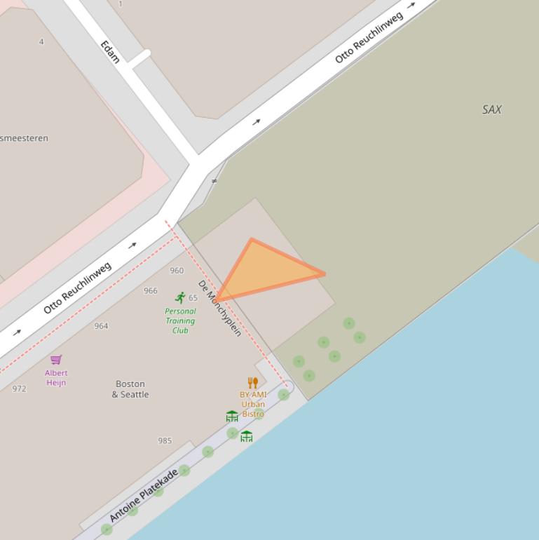 Kaart van postcodegebied 3072MM.