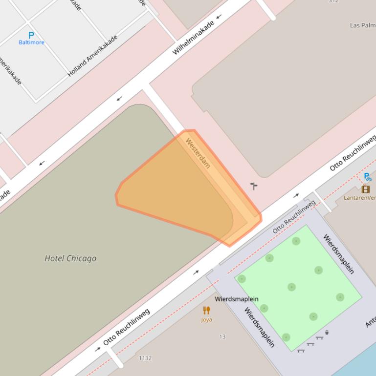 Kaart van postcodegebied 3072MN.