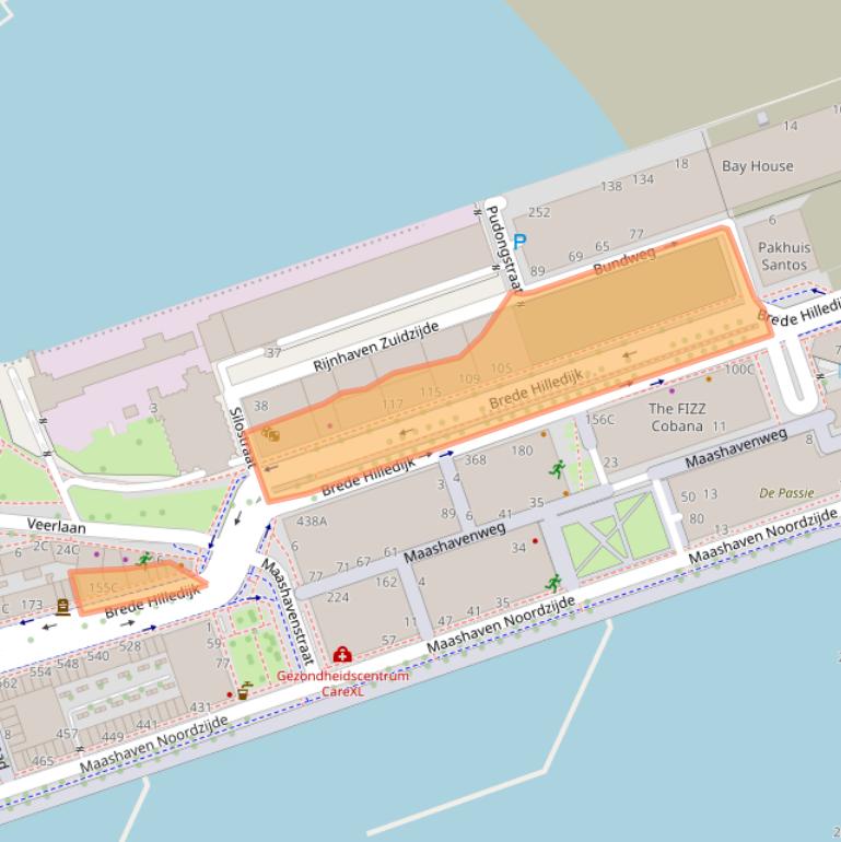 Kaart van postcodegebied 3072NB.