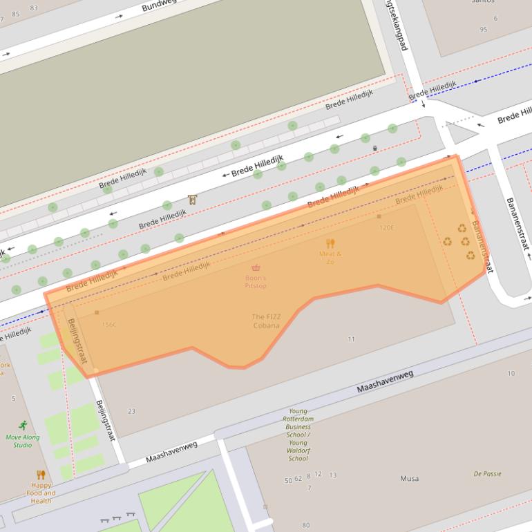 Kaart van postcodegebied 3072NE.