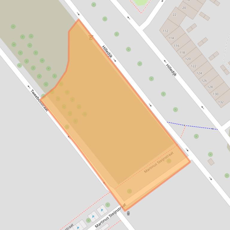 Kaart van postcodegebied 3072RH.