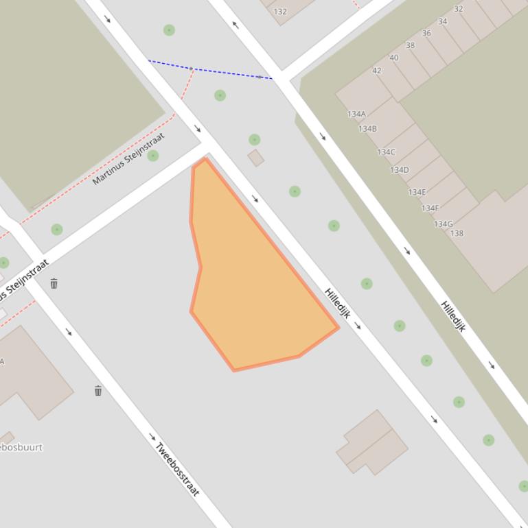 Kaart van postcodegebied 3072RK.