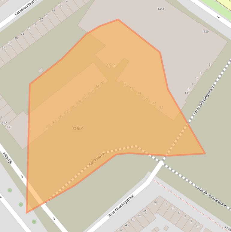 Kaart van postcodegebied 3072RZ.