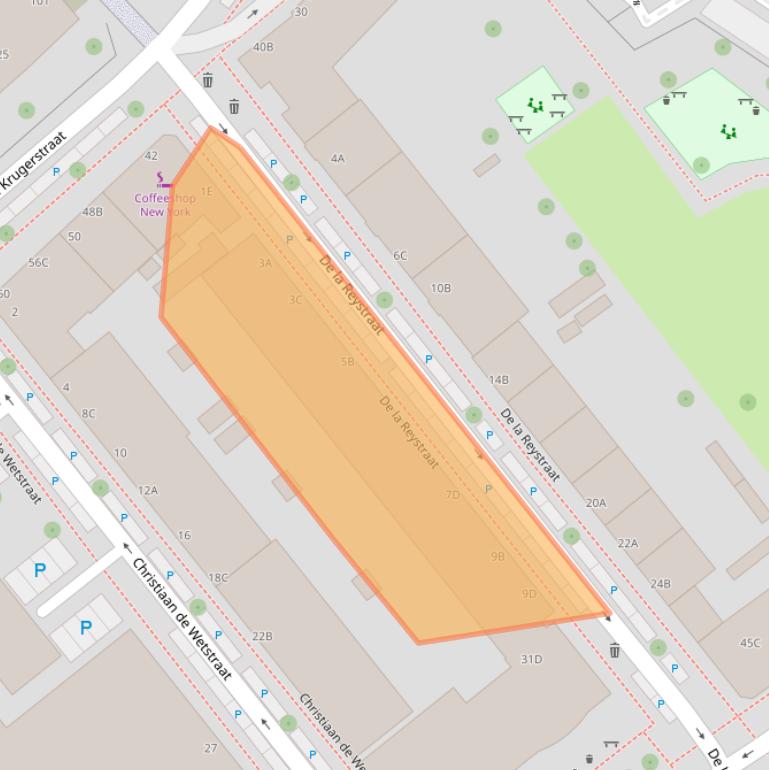 Kaart van postcodegebied 3072TA.