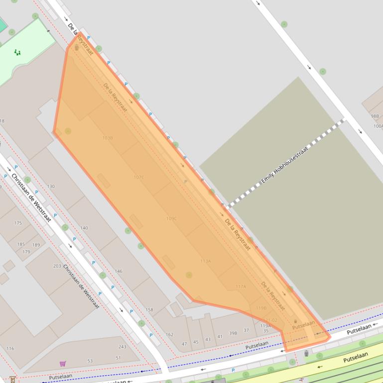 Kaart van postcodegebied 3072TH.