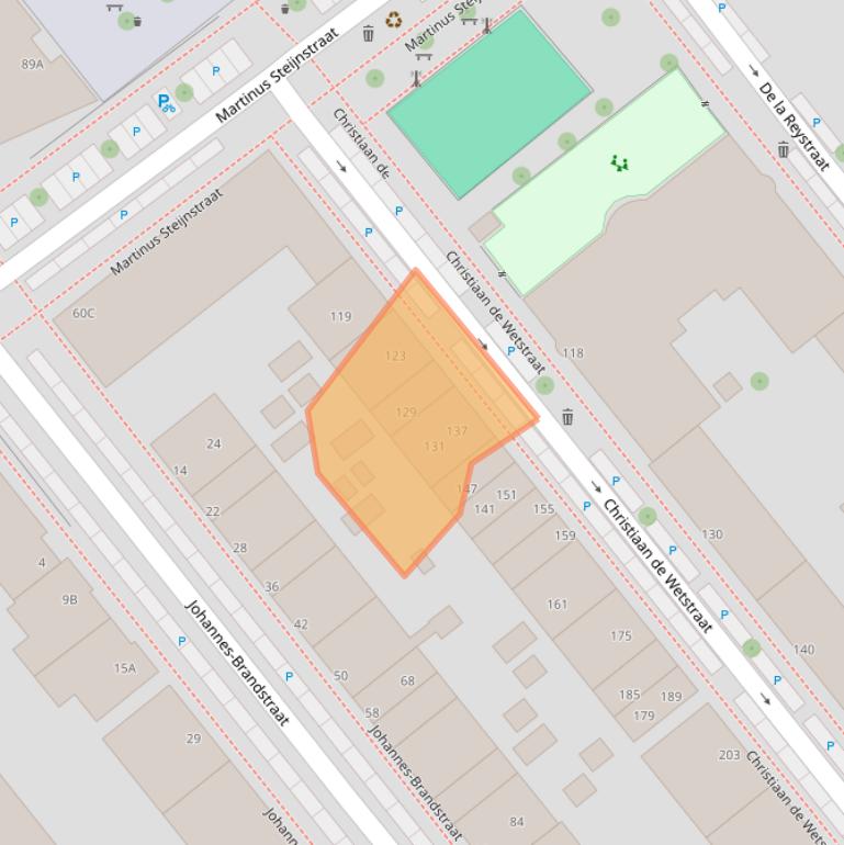 Kaart van postcodegebied 3072VG.