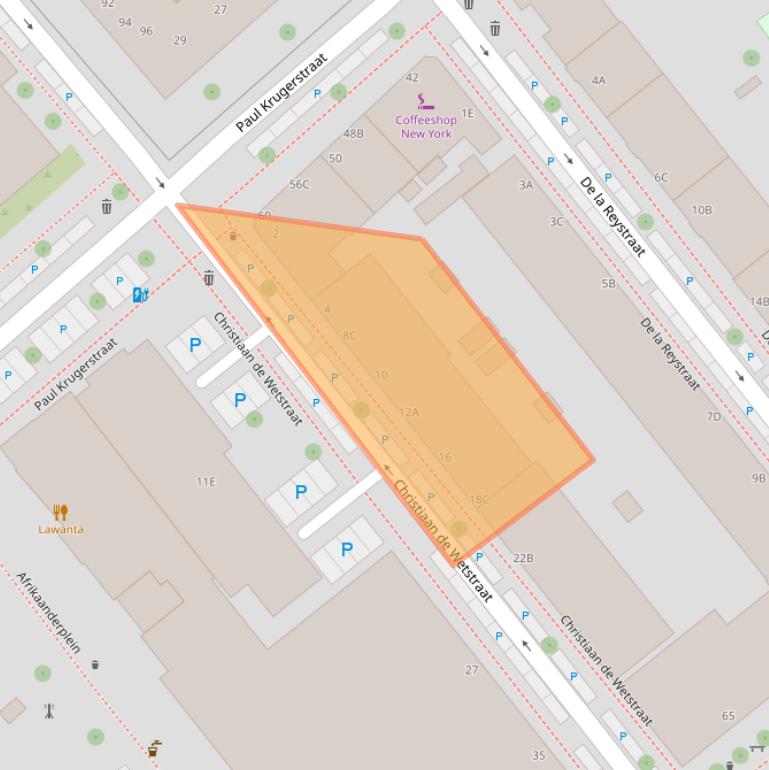 Kaart van postcodegebied 3072VJ.