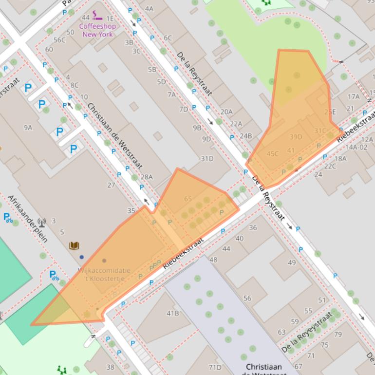Kaart van postcodegebied 3072VT.