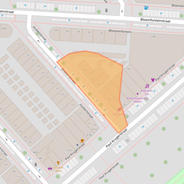 Kaart van postcodegebied 3072XZ.